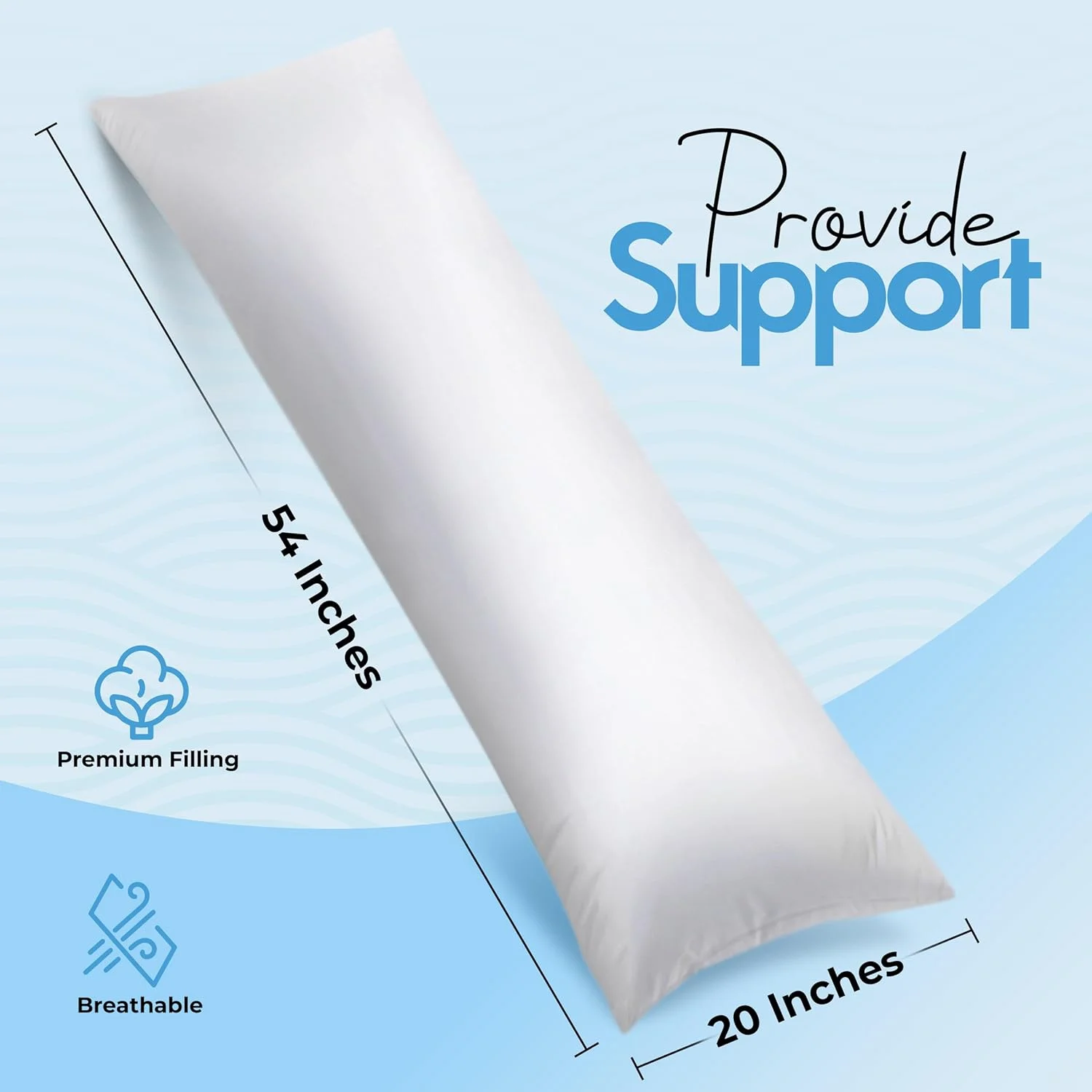 بالش بدنه فوق العاده نرم Utopia Bedding - بالش های بلند برای خوابیدن به پهلو در دوران بارداری - روکش 100% پنبه با پر کردن پلی استر نرم (تک بسته) بالش بدنه فوق العاده نرم Utopia Bedding - بالش های بلند برای خوابیدن به پهلو در دوران بارداری - روکش 100% پنبه با پر کردن پلی استر نرم (تک بسته)