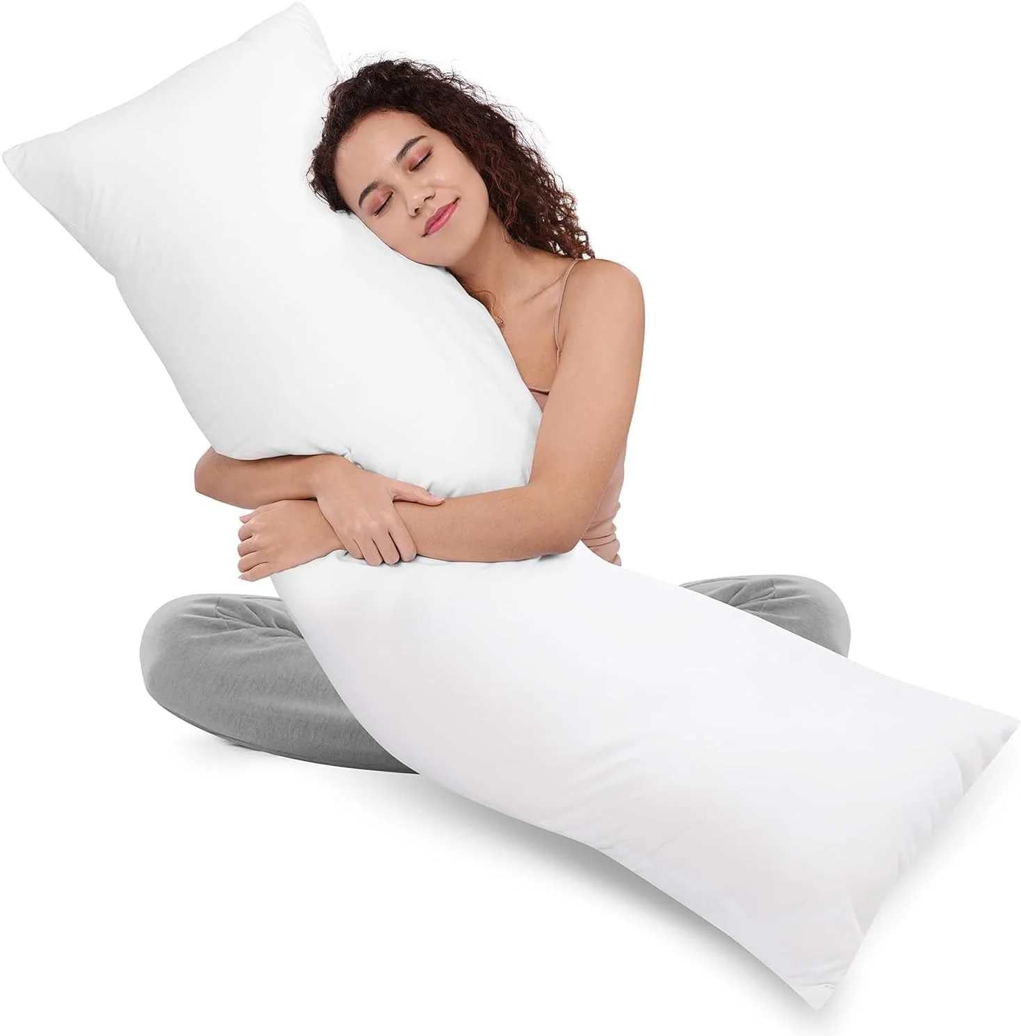 بالش بدنه فوق العاده نرم Utopia Bedding - بالش های بلند برای خوابیدن به پهلو در دوران بارداری - روکش 100% پنبه با پر کردن پلی استر نرم (تک بسته) بالش بدنه فوق العاده نرم Utopia Bedding - بالش های بلند برای خوابیدن به پهلو در دوران بارداری - روکش 100% پنبه با پر کردن پلی استر نرم (تک بسته)