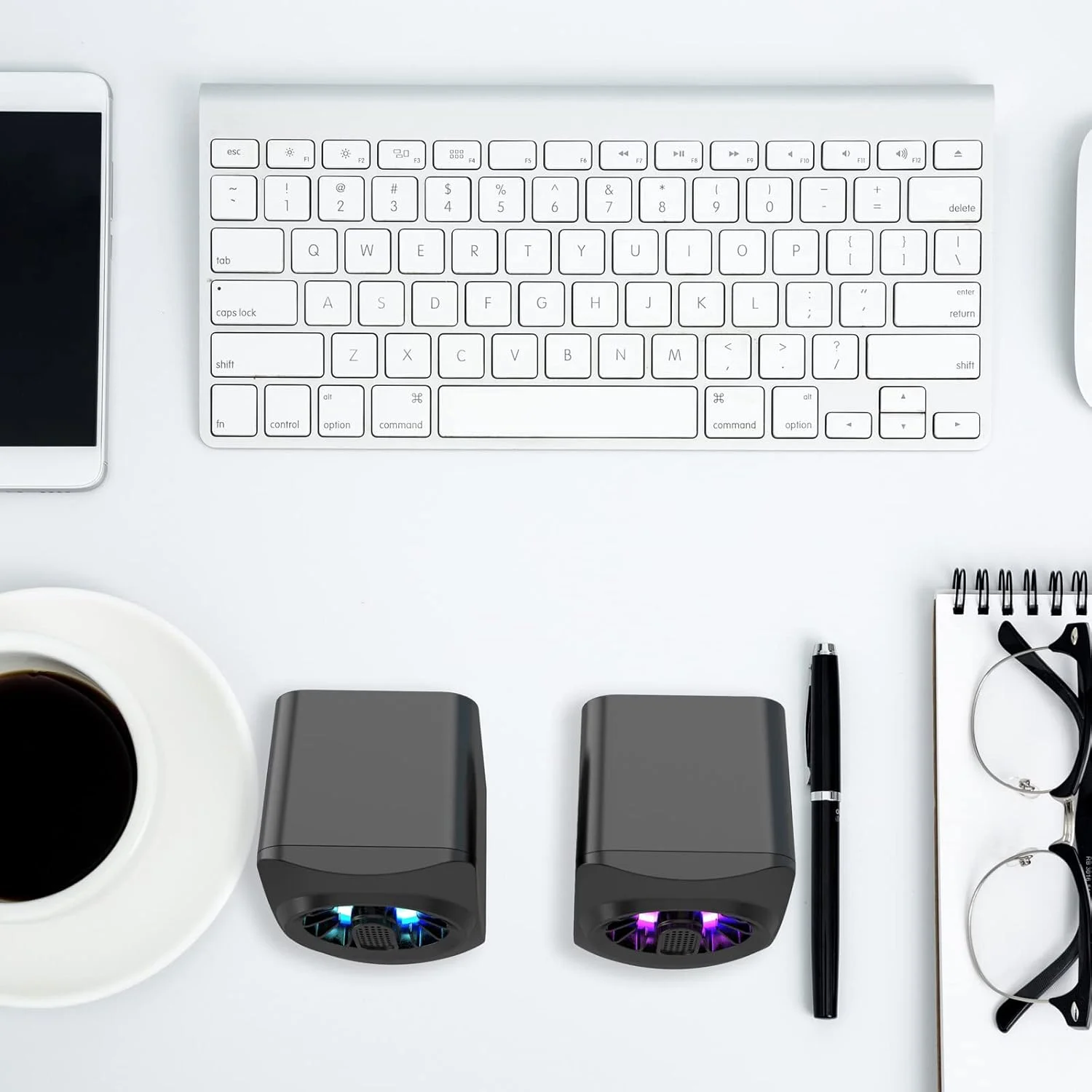 اسپیکر کامپیوتر Irovami A1، اسپیکر مینی قابل حمل RGB با USB، جعبه صدای سیمی 3.5 میلی متری، ساب ووفر 6 واتی، کنترل برای لپ تاپ، کامپیوتر رومیزی، تبلت، کامپیوتر شخصی، تلفن هوشمند