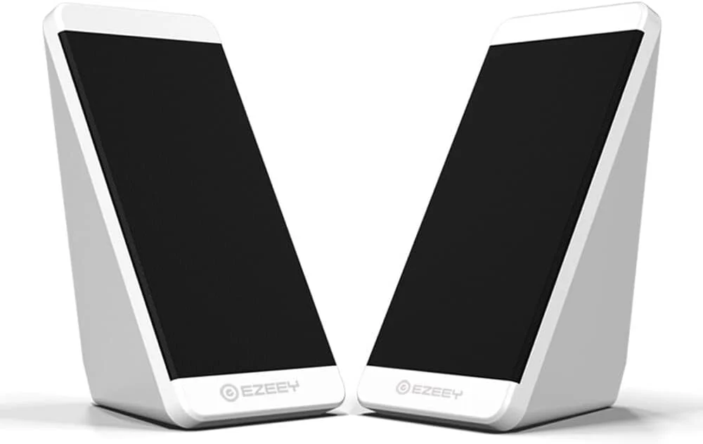 اسپیکر رومیزی ساب ووفر دار سیم دار USB Irovami با جلوه صدای استریو و کنترل سیم مستقل برای کامپیوتر، لپ تاپ و تبلت
