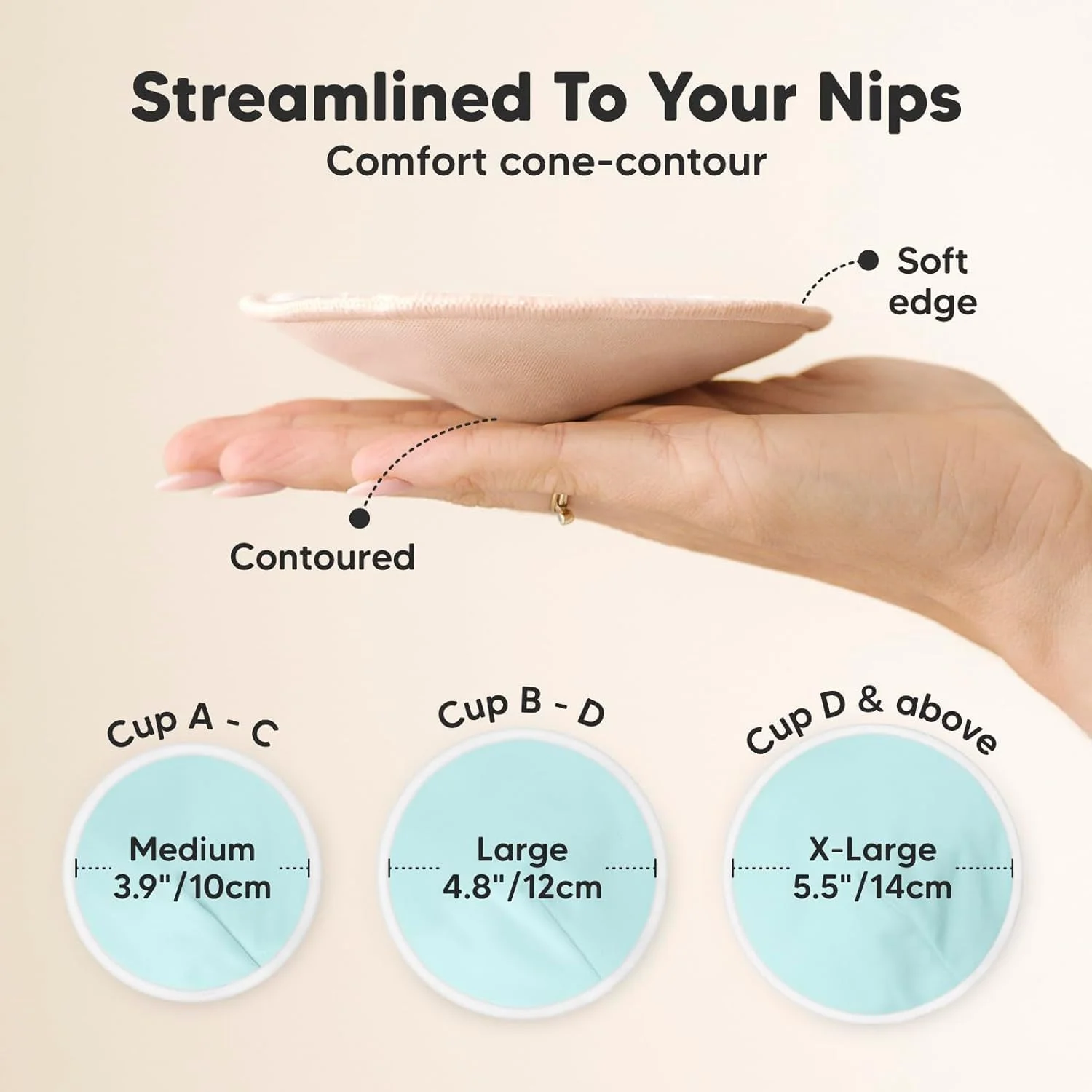 پد سینه قابل شستشو و ضد لغزش آلمکا کوز 14 عددی، پد سینه ارگانیک، پد شیردهی فوق العاده جاذب با کیف نگهداری شستشو برای مادران شیرده