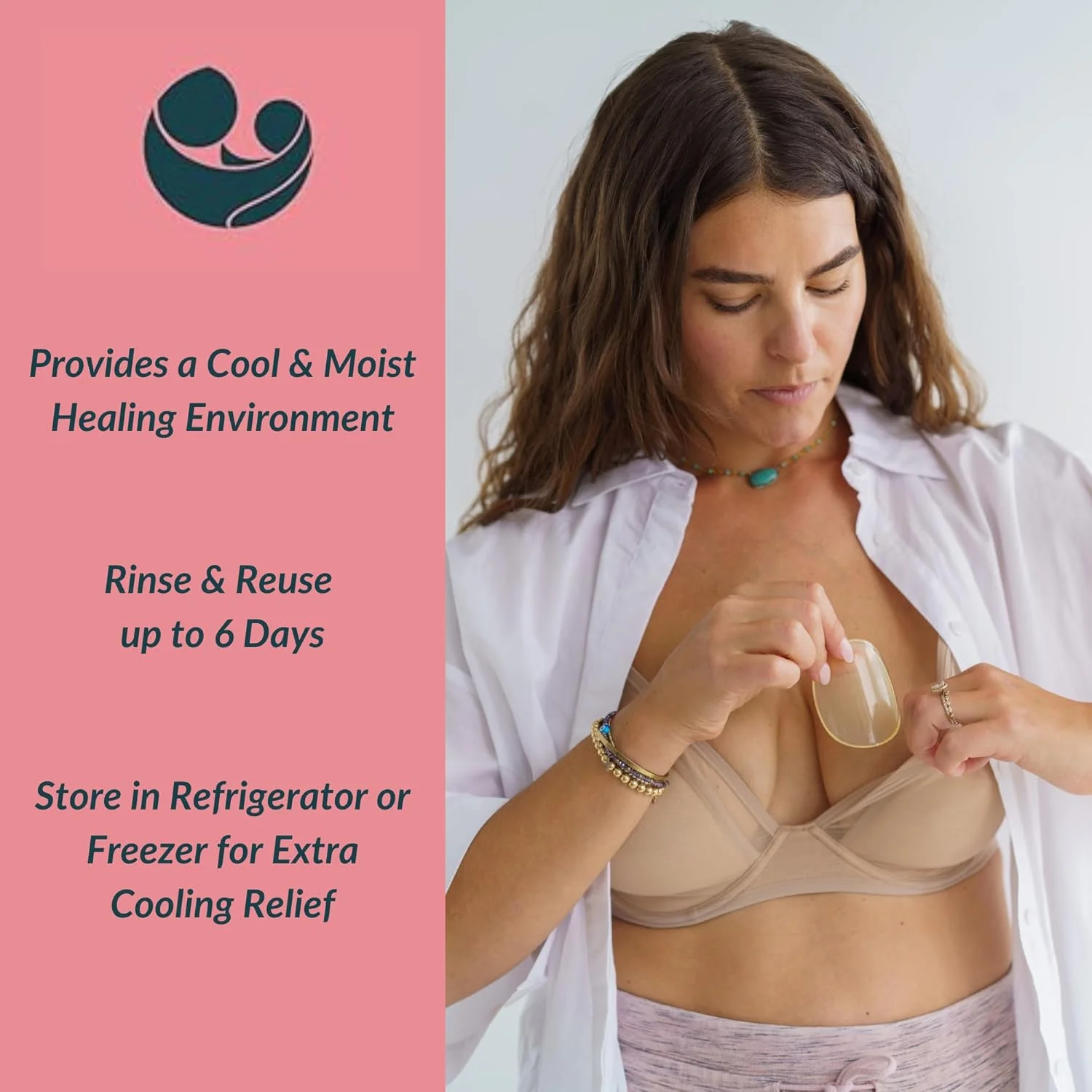 پدهای شیردهی تسکین دهنده هیدروژل ComfortGel Ameda | پدهای سینه | پدهای نوک سینه هیدروژلی برای شیردهی | پدهای ژلی خنک کننده نوک سینه قابل استفاده مجدد | لوازم شیردهی پدهای ژلی شیردهی | 1 جفت (2 عدد)