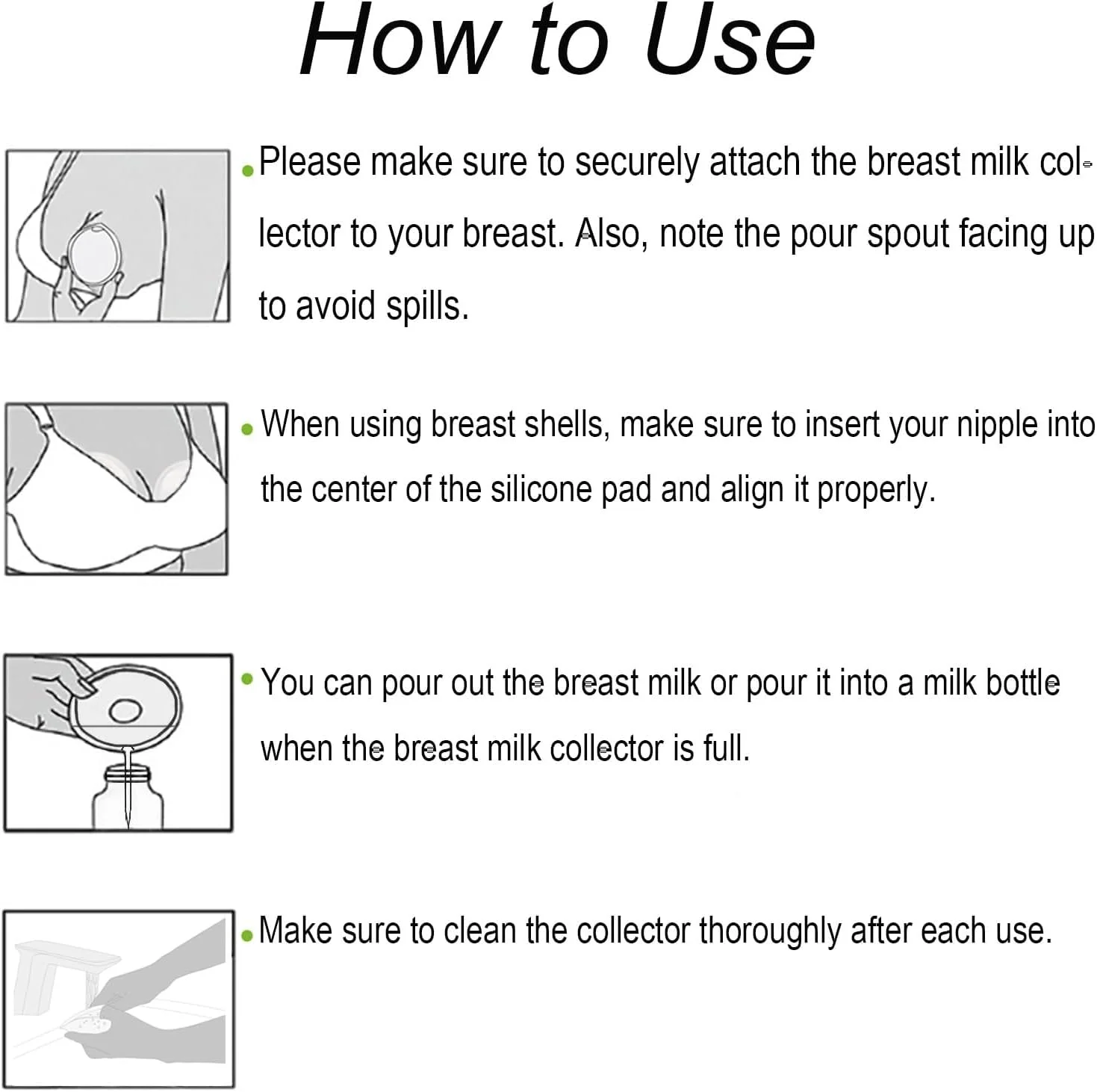 جمع کننده شیر مادر - 2 عدد پوسته، استفاده آسان، بدون BPA، محافظت از نوک سینه، فنجان های جمع آوری قابل استفاده مجدد، جایگزین پدهای سینه (2 در 1) جمع کننده شیر مادر - 2 عدد پوسته، استفاده آسان، بدون BPA، محافظت از نوک سینه، فنجان های جمع آوری قابل استفاده مجدد، جایگزین پدهای سینه (2 در 1)