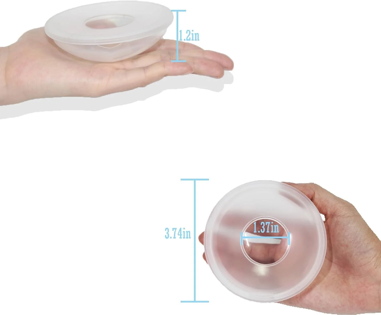 جمع کننده شیر مادر - 2 عدد پوسته، استفاده آسان، بدون BPA، محافظت از نوک سینه، فنجان های جمع آوری قابل استفاده مجدد، جایگزین پدهای سینه (2 در 1) جمع کننده شیر مادر - 2 عدد پوسته، استفاده آسان، بدون BPA، محافظت از نوک سینه، فنجان های جمع آوری قابل استفاده مجدد، جایگزین پدهای سینه (2 در 1)