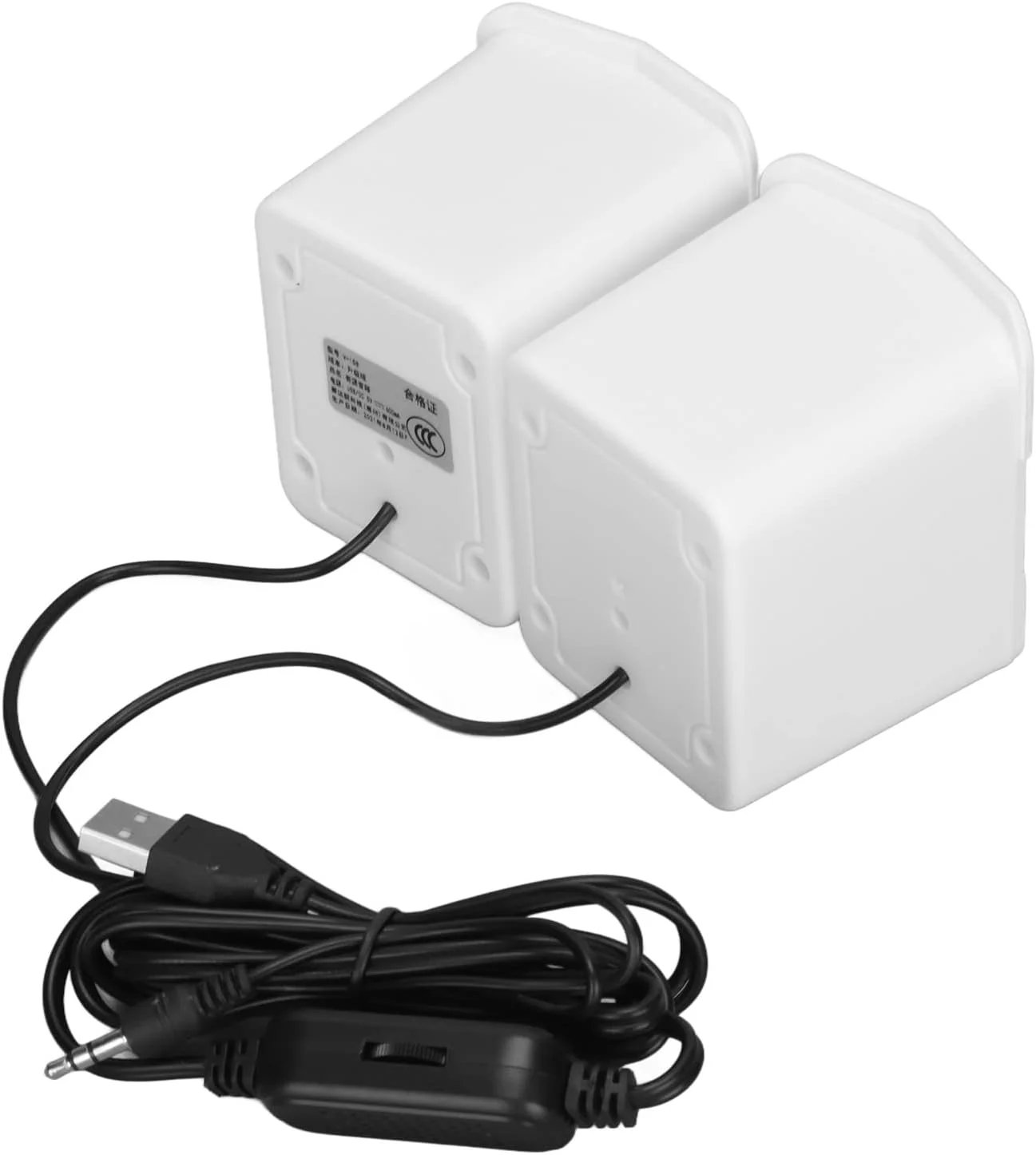 اسپیکر کامپیوتر سیمی USB Juicemoo، اسپیکر لپ تاپ صدای شفاف ABS برای تلفن همراه و پروژکتور (نسخه معمولی سفید) اسپیکر کامپیوتر سیمی USB Juicemoo، اسپیکر لپ تاپ صدای شفاف ABS برای تلفن همراه و پروژکتور (نسخه معمولی سفید)