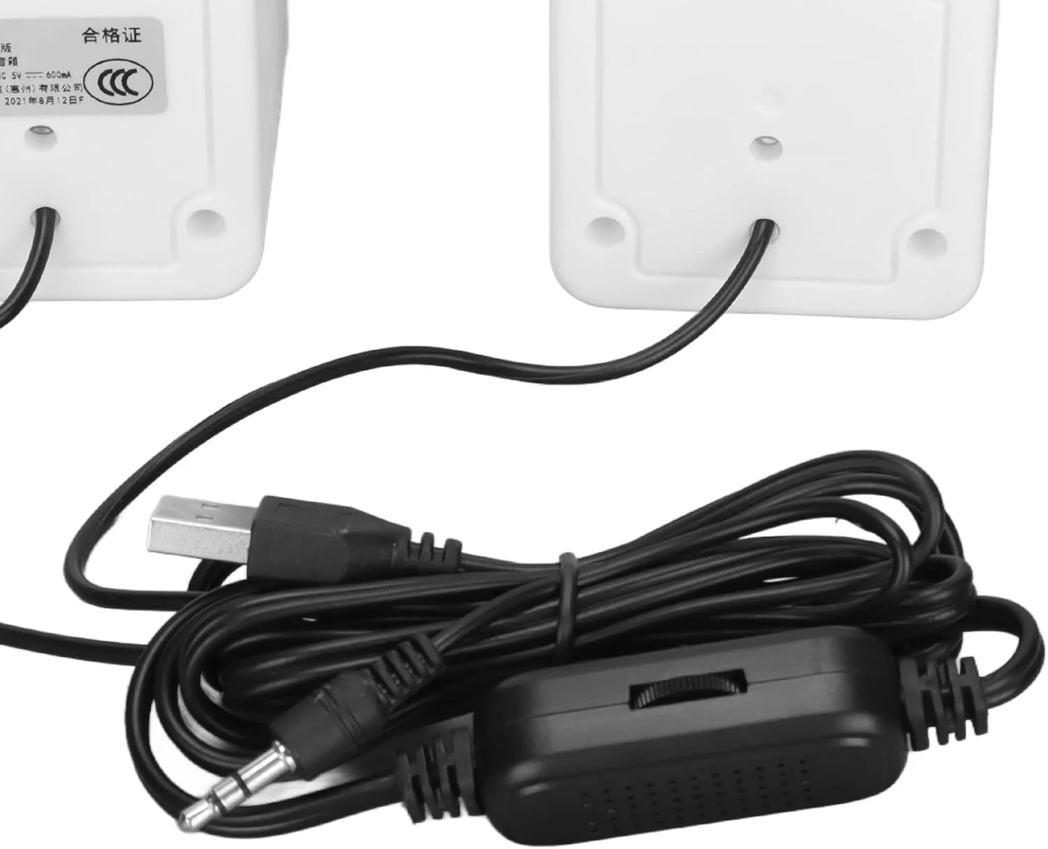 اسپیکر کامپیوتر سیمی USB Juicemoo، اسپیکر لپ تاپ صدای شفاف ABS برای تلفن همراه و پروژکتور (نسخه معمولی سفید) اسپیکر کامپیوتر سیمی USB Juicemoo، اسپیکر لپ تاپ صدای شفاف ABS برای تلفن همراه و پروژکتور (نسخه معمولی سفید)