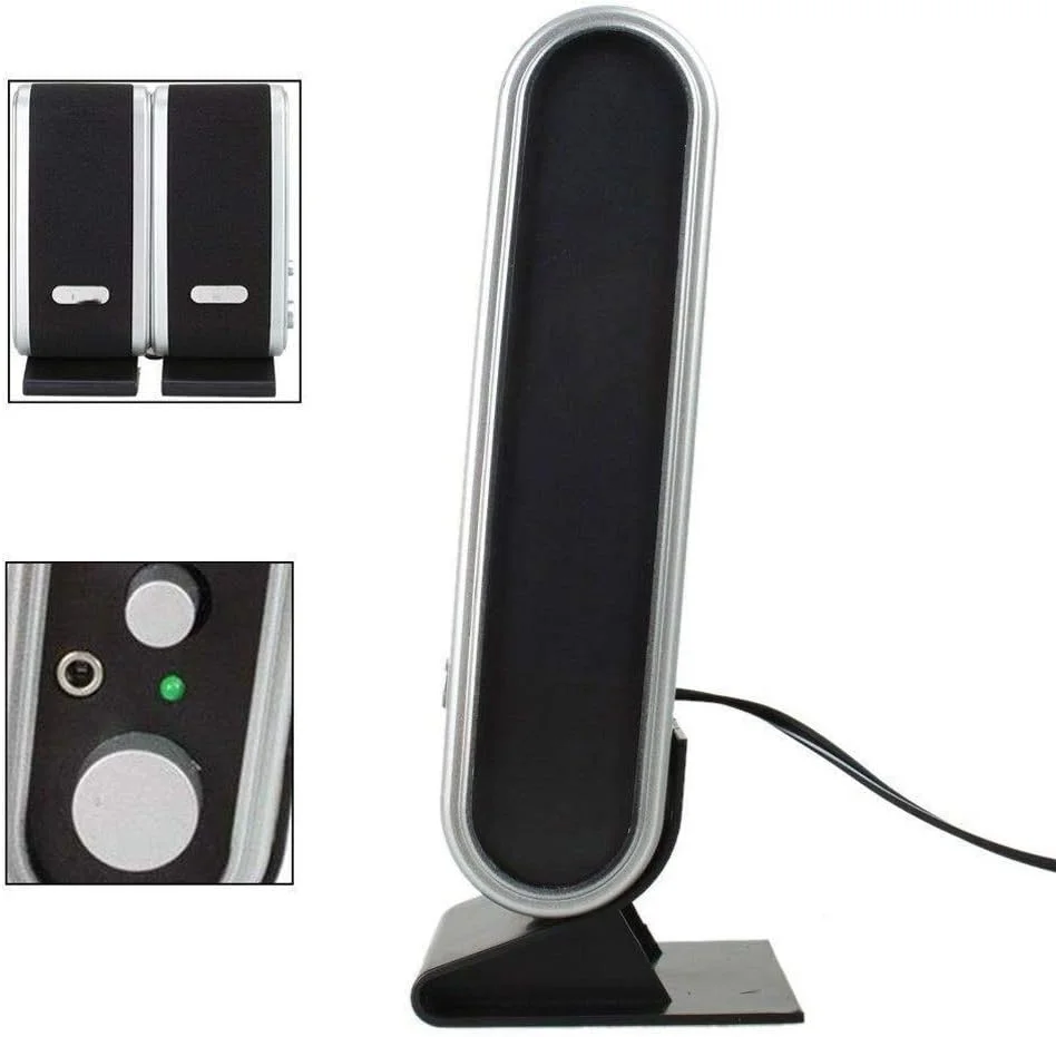 اسپیکر کامپیوتر JACOJE برای لپ تاپ و کامپیوتر شخصی 6W USB2.0 سیمی USB با جک صوتی استریو 3.5 میلی متری اسپیکر کامپیوتر JACOJE برای لپ تاپ و کامپیوتر شخصی 6W USB2.0 سیمی USB با جک صوتی استریو 3.5 میلی متری