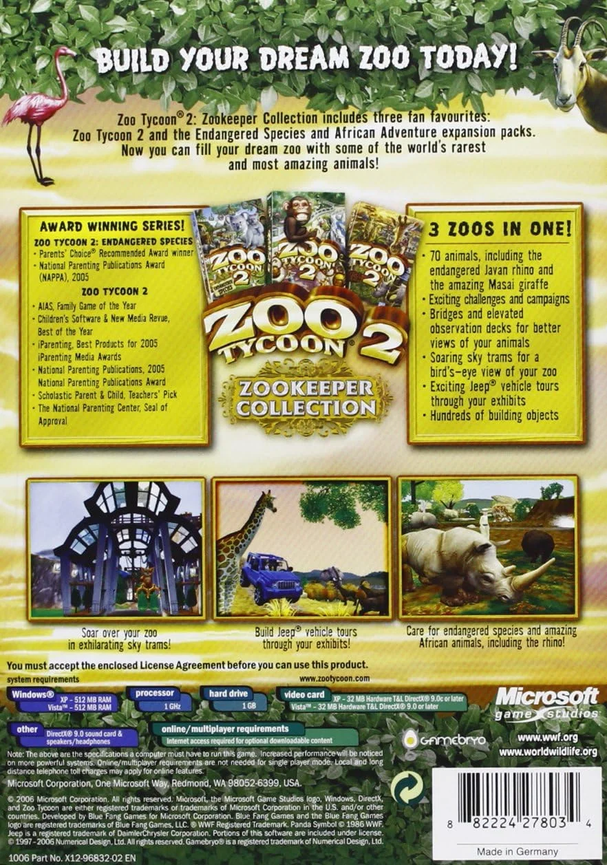 بازی کامپیوتر Zoo Tycoon 2 Zookeeper Collection بازی کامپیوتر Zoo Tycoon 2 Zookeeper Collection