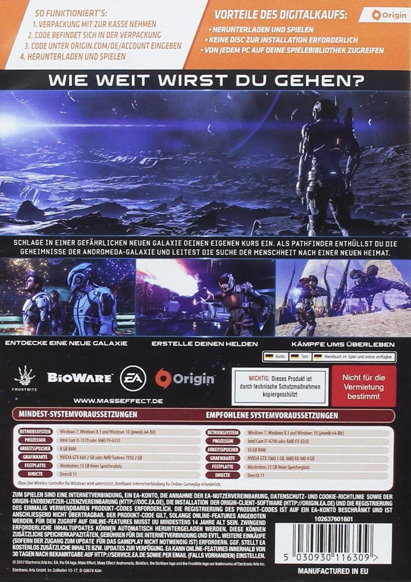 Mass Effect: Andromeda (کد داخل جعبه) - [PC]