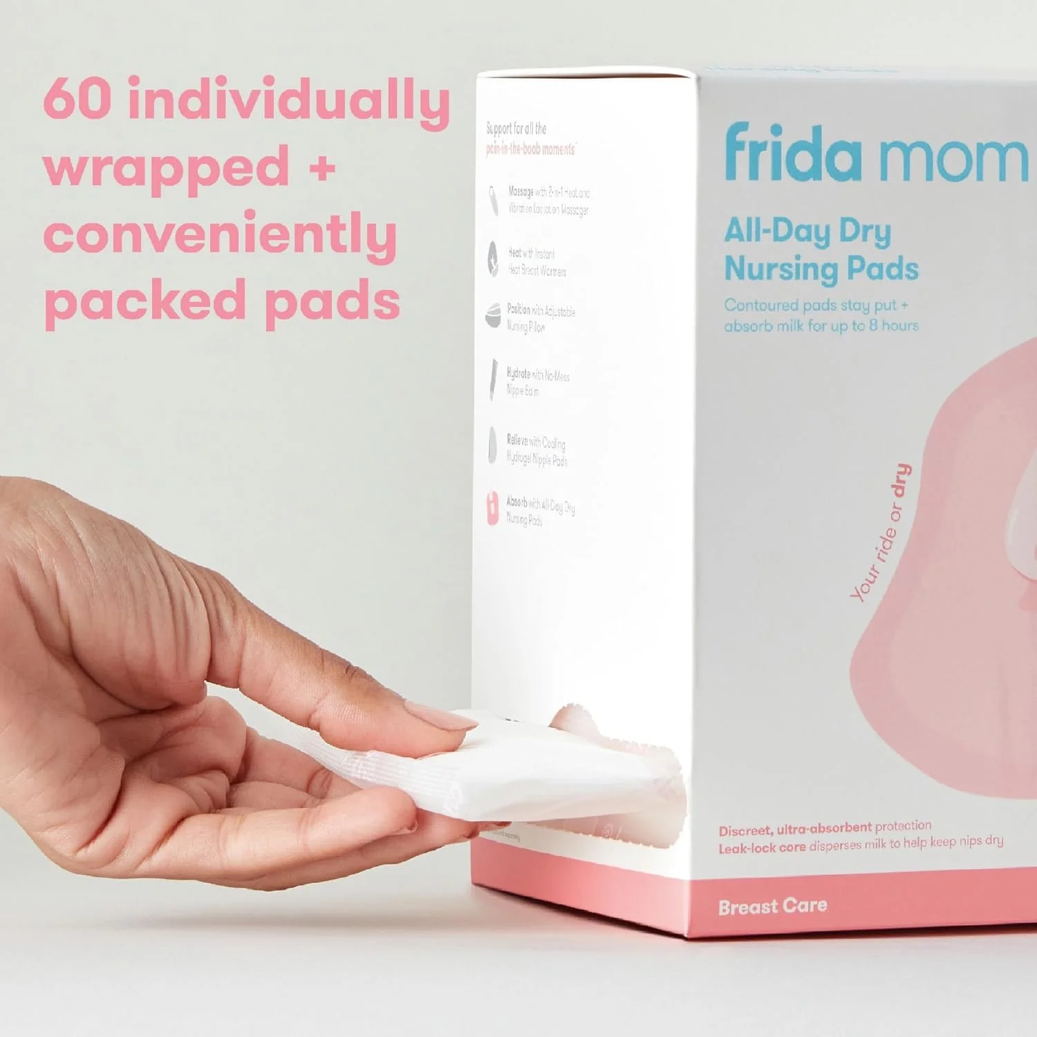پدهای شیردهی یکبار مصرف Frida Mom، نرم و فوق العاده جاذب، لوازم ضروری شیردهی برای مادران، 60 عدد پدهای شیردهی یکبار مصرف Frida Mom، نرم و فوق العاده جاذب، لوازم ضروری شیردهی برای مادران، 60 عدد