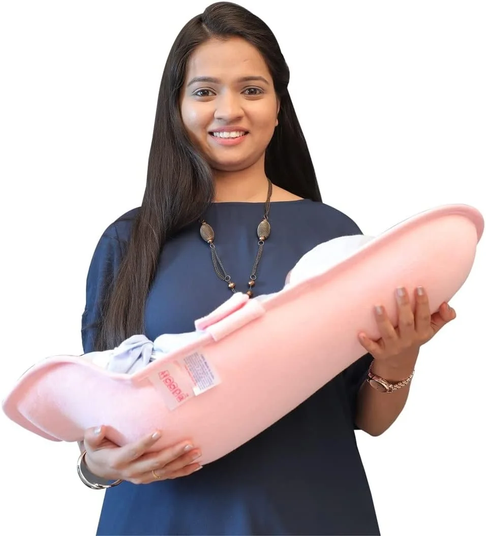 بالش شیردهی 2 در 1 هوپا با روکش نرم (صورتی) | کریر نوزاد | پد شیردهی بالش شیردهی 2 در 1 هوپا با روکش نرم (صورتی) | کریر نوزاد | پد شیردهی