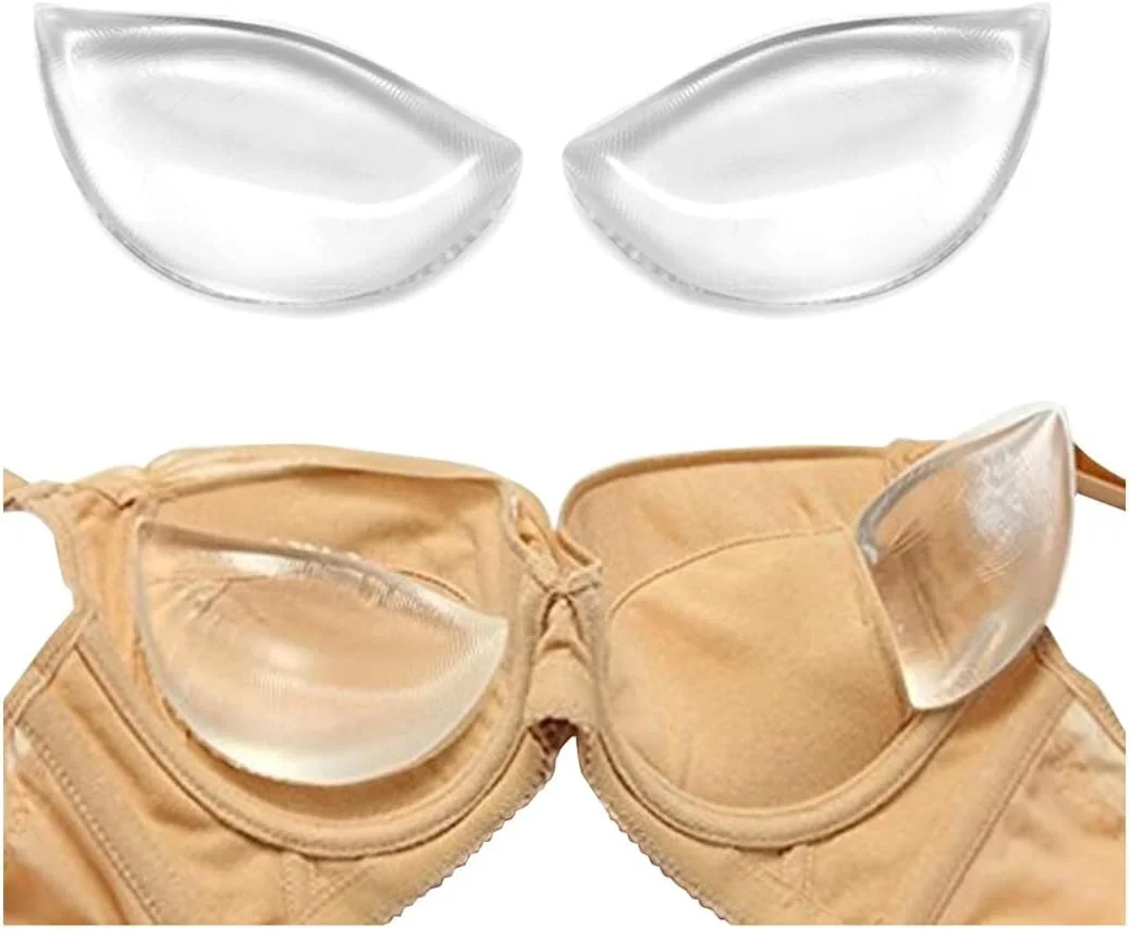 پدهای سوتین KASTWAVE برای زنان، پدهای ژله ای سینه قابل استفاده مجدد برای افزایش سایز کاپ، مناسب برای سوتین، لباس، بند شانه، مایو