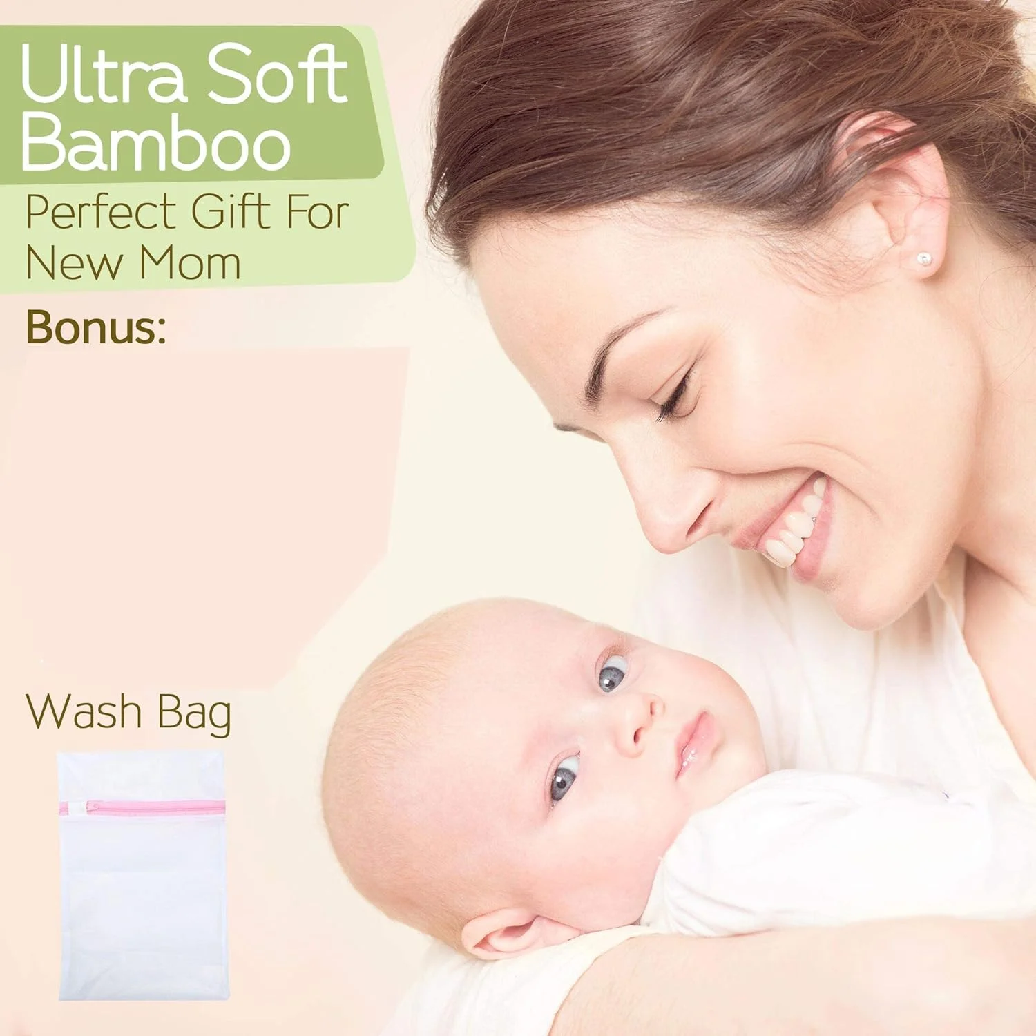 پدهای شیردهی بامبو ارگانیک KASTWAVE - 14 پد قابل شستشو + کیف شستشو - پد نوک سینه شیردهی برای دوران بارداری - پدهای شیردهی قابل استفاده مجدد برای شیردهی (Pastel Touch، بزرگ 4.8 اینچ) پدهای شیردهی بامبو ارگانیک KASTWAVE - 14 پد قابل شستشو + کیف شستشو - پد نوک سینه شیردهی برای دوران بارداری - پدهای شیردهی قابل استفاده مجدد برای شیردهی (Pastel Touch، بزرگ 4.8 اینچ)