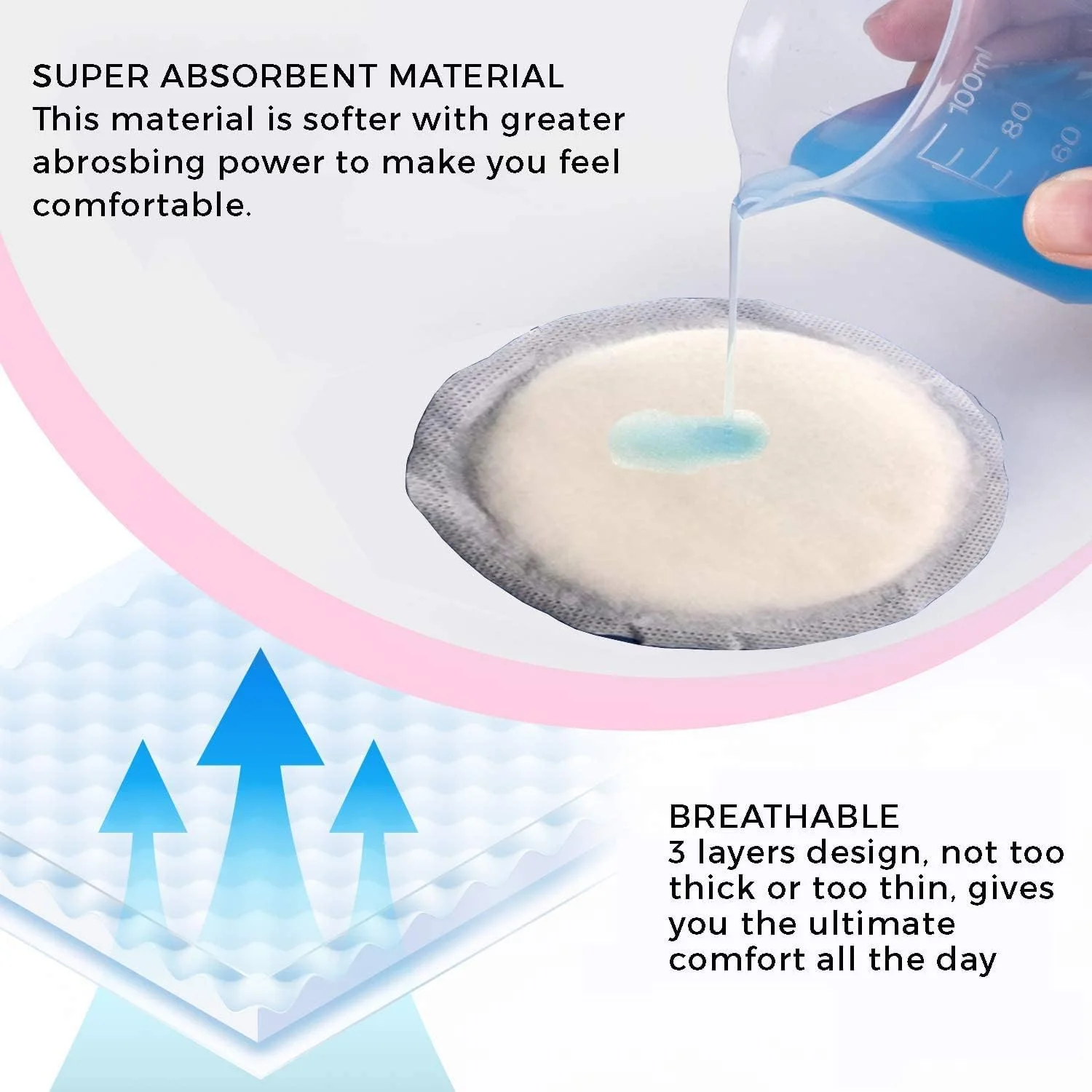 پدهای شیردهی یکبار مصرف 45 عددی کیدال | پدهای محافظ سینه برای مادران شیرده | پنبه با جذب بالا | فوق العاده نرم، چند لایه، پوشش نوک سینه مخصوص شیردهی، سایز جهانی پدهای شیردهی یکبار مصرف 45 عددی کیدال | پدهای محافظ سینه برای مادران شیرده | پنبه با جذب بالا | فوق العاده نرم، چند لایه، پوشش نوک سینه مخصوص شیردهی، سایز جهانی