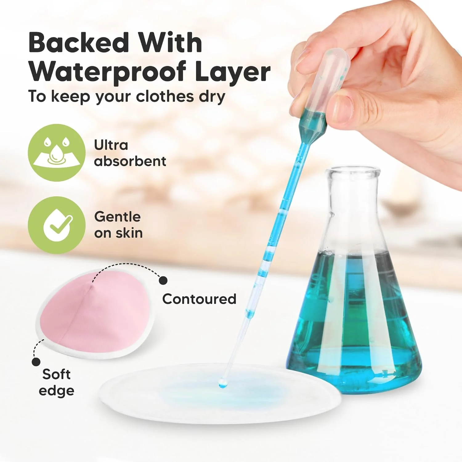 پدهای شیردهی بامبو ارگانیک KeaBabies - 14 پد قابل شستشو + کیف شستشو - پد نوک سینه شیردهی برای دوران بارداری - روکش نوک سینه قابل استفاده مجدد برای شیردهی - لوازم شیردهی (Pastel Touch) پدهای شیردهی بامبو ارگانیک KeaBabies - 14 پد قابل شستشو + کیف شستشو - پد نوک سینه شیردهی برای دوران بارداری - روکش نوک سینه قابل استفاده مجدد برای شیردهی - لوازم شیردهی (Pastel Touch)