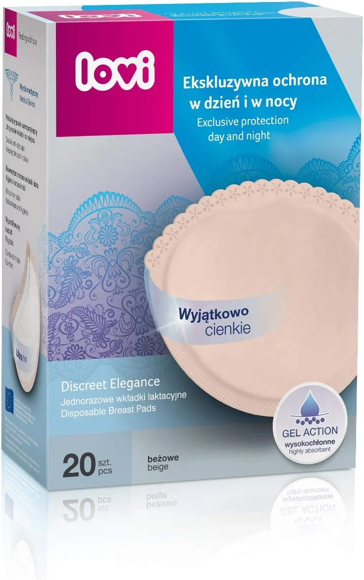 پدهای شیردهی لُوی مدل Discreet Elegance، 20 عددی، بژ پدهای شیردهی لُوی مدل Discreet Elegance، 20 عددی، بژ