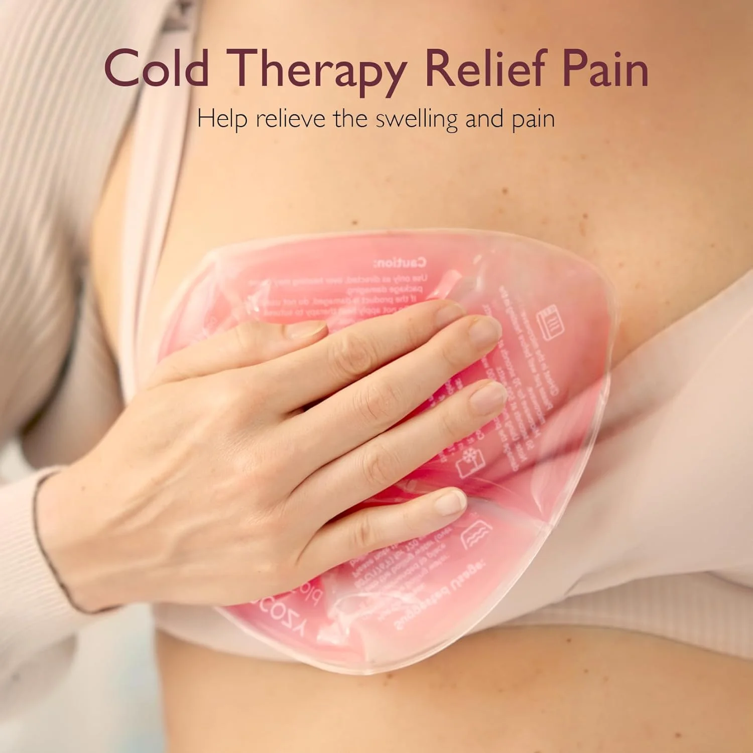 کمپرس سینه Momcozy، پدهای سینه گرم و سرد، بسته 2 عددی