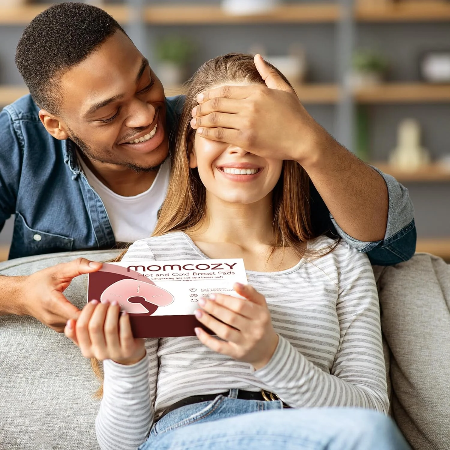 کمپرس سینه Momcozy، پدهای سینه گرم و سرد، بسته 2 عددی