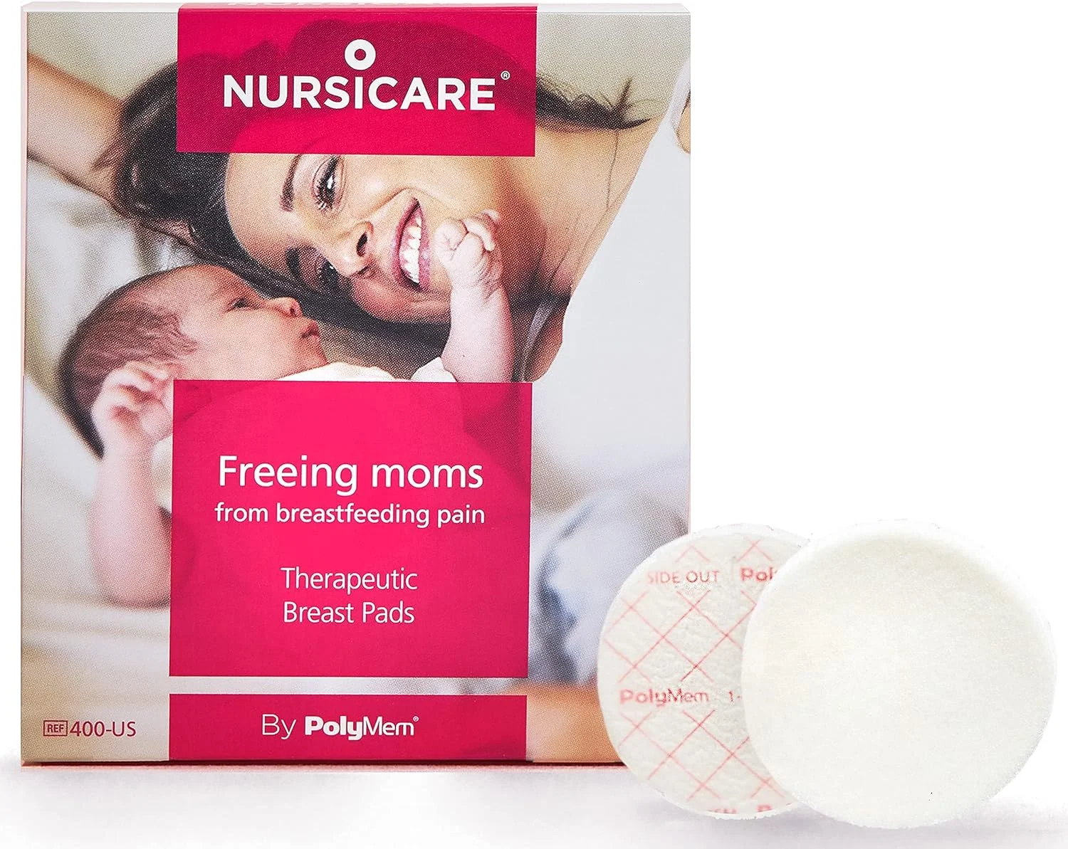 پدهای درمانی سینه Nursicare برای سینه های زخمی، ترک خورده و دردناک، بسته 6 عددی