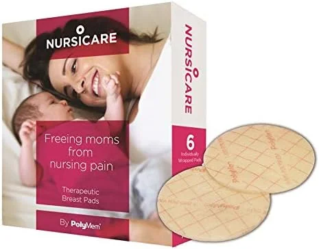 پدهای درمانی سینه Nursicare برای سینه های زخمی، ترک خورده و دردناک، بسته 6 عددی
