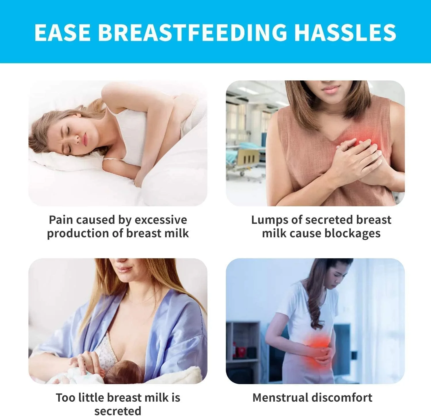 کمپرس یخ سینه LEVGLAKE بسته 2 عددی، قابل استفاده گرم یا سرد برای مادران شیرده، با پوشش نرم و لطیف برای تسکین درد شیردهی و تورم کمپرس یخ سینه LEVGLAKE بسته 2 عددی، قابل استفاده گرم یا سرد برای مادران شیرده، با پوشش نرم و لطیف برای تسکین درد شیردهی و تورم