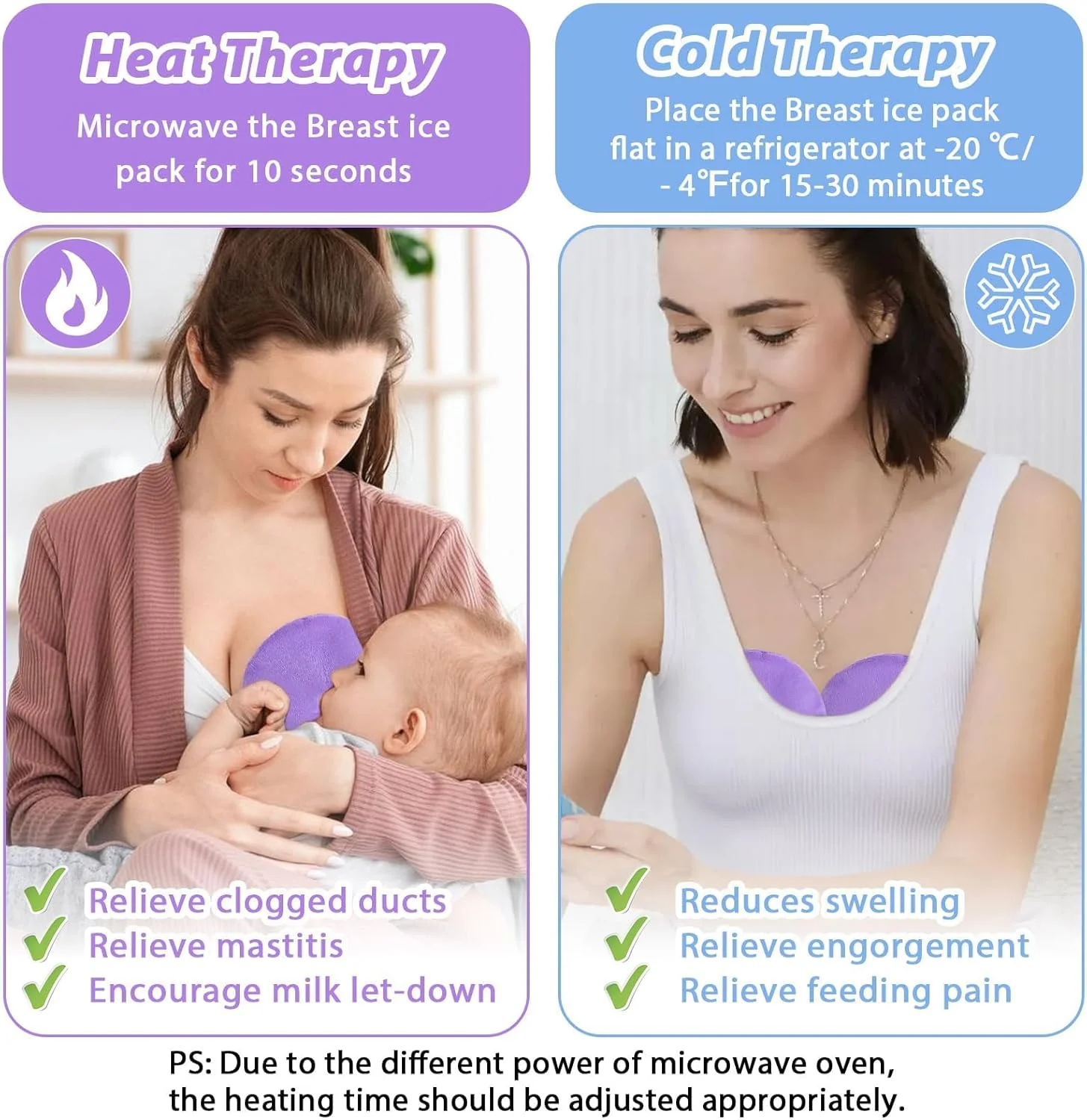 کمپرس سینه اسکیدو (جفت بنفش) - پدهای ژلی سرد/گرم قابل استفاده مجدد برای تسکین درد شیردهی، احتقان و ورم پستان، روکش های مخملی نرم 15.5 سانتی متری برای مادران شیرده کمپرس سینه اسکیدو (جفت بنفش) - پدهای ژلی سرد/گرم قابل استفاده مجدد برای تسکین درد شیردهی، احتقان و ورم پستان، روکش های مخملی نرم 15.5 سانتی متری برای مادران شیرده