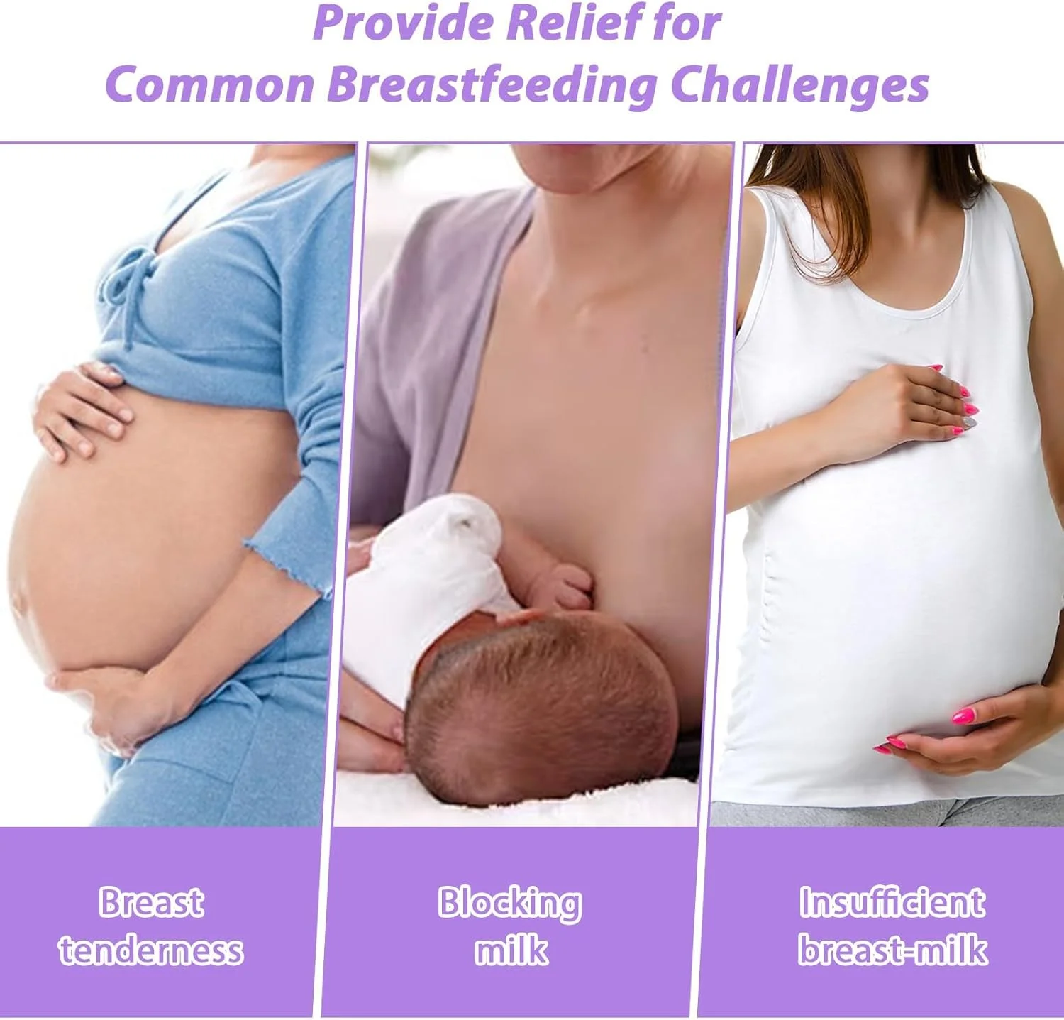 کمپرس سینه اسکیدو (جفت بنفش) - پدهای ژلی سرد/گرم قابل استفاده مجدد برای تسکین درد شیردهی، احتقان و ورم پستان، روکش های مخملی نرم 15.5 سانتی متری برای مادران شیرده کمپرس سینه اسکیدو (جفت بنفش) - پدهای ژلی سرد/گرم قابل استفاده مجدد برای تسکین درد شیردهی، احتقان و ورم پستان، روکش های مخملی نرم 15.5 سانتی متری برای مادران شیرده