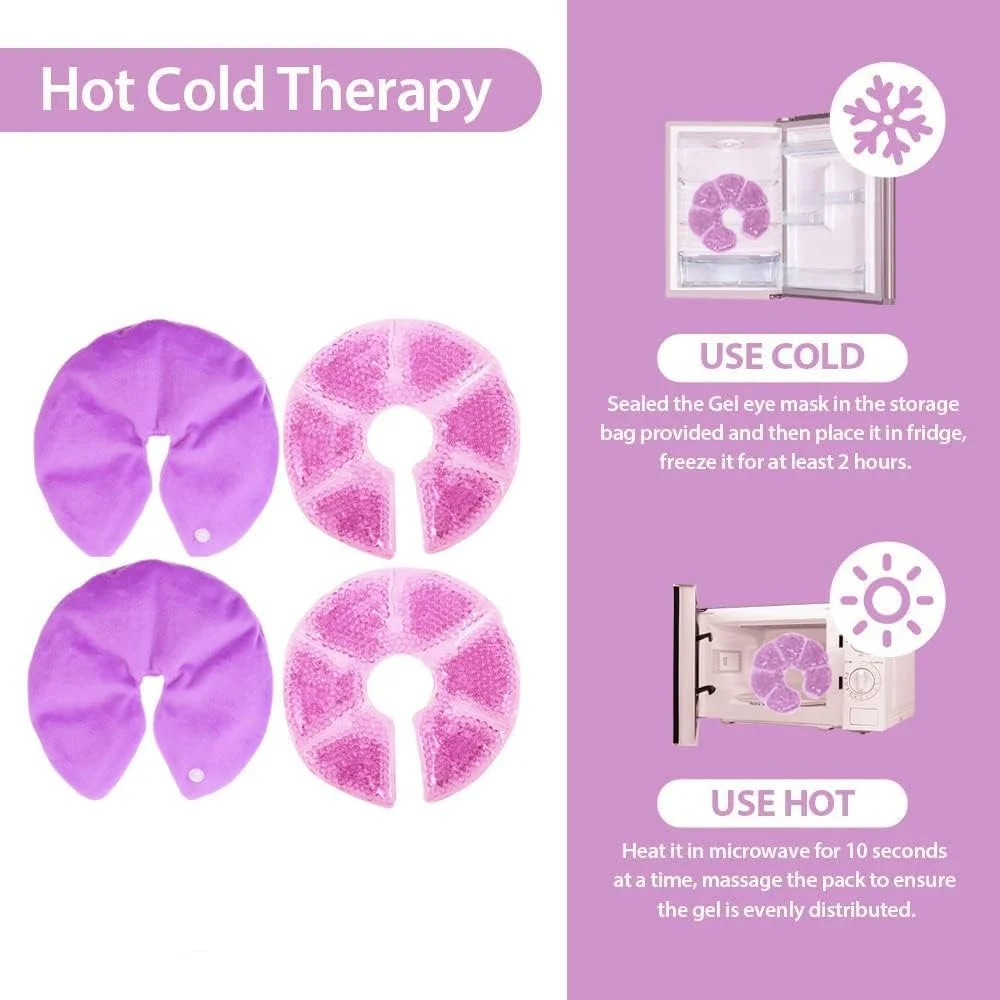 کمپرس یخ سینه LEVGLAKE بسته 2 عددی، قابل استفاده گرم یا سرد برای مادران شیرده، با پوشش نرم و لطیف برای تسکین درد شیردهی و تورم کمپرس یخ سینه LEVGLAKE بسته 2 عددی، قابل استفاده گرم یا سرد برای مادران شیرده، با پوشش نرم و لطیف برای تسکین درد شیردهی و تورم