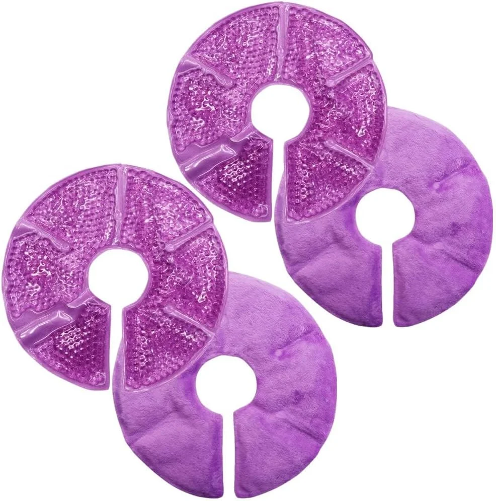 کمپرس یخ سینه LEVGLAKE بسته 2 عددی، قابل استفاده گرم یا سرد برای مادران شیرده، با پوشش نرم و لطیف برای تسکین درد شیردهی و تورم کمپرس یخ سینه LEVGLAKE بسته 2 عددی، قابل استفاده گرم یا سرد برای مادران شیرده، با پوشش نرم و لطیف برای تسکین درد شیردهی و تورم