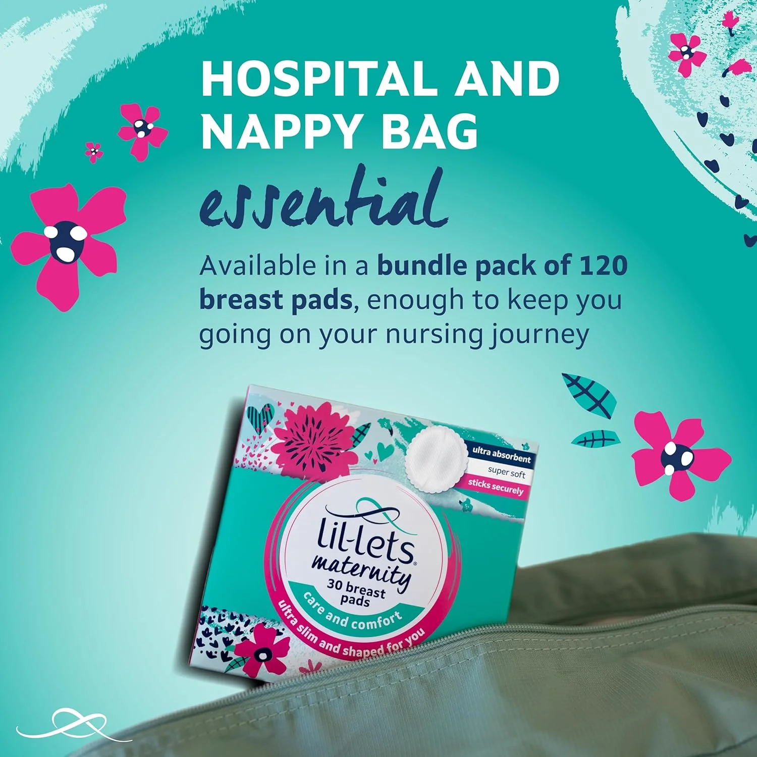 پدهای شیردهی Lil-Lets - 120 عدد بسته بندی شده تکی، فوق العاده نازک، جاذب و بدون عطر - راحتی و محافظت برای مادران شیرده پس از زایمان - حداکثر چسبندگی برای محافظت از نوک سینه در برابر نشت و ساییدگی پدهای شیردهی Lil-Lets - 120 عدد بسته بندی شده تکی، فوق العاده نازک، جاذب و بدون عطر - راحتی و محافظت برای مادران شیرده پس از زایمان - حداکثر چسبندگی برای محافظت از نوک سینه در برابر نشت و ساییدگی