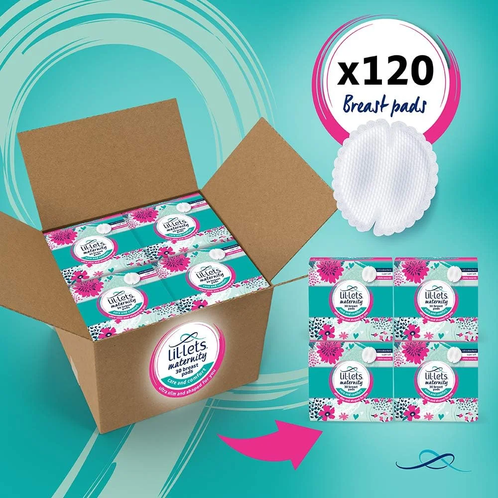 پدهای شیردهی Lil-Lets - 120 عدد بسته بندی شده تکی، فوق العاده نازک، جاذب و بدون عطر - راحتی و محافظت برای مادران شیرده پس از زایمان - حداکثر چسبندگی برای محافظت از نوک سینه در برابر نشت و ساییدگی پدهای شیردهی Lil-Lets - 120 عدد بسته بندی شده تکی، فوق العاده نازک، جاذب و بدون عطر - راحتی و محافظت برای مادران شیرده پس از زایمان - حداکثر چسبندگی برای محافظت از نوک سینه در برابر نشت و ساییدگی