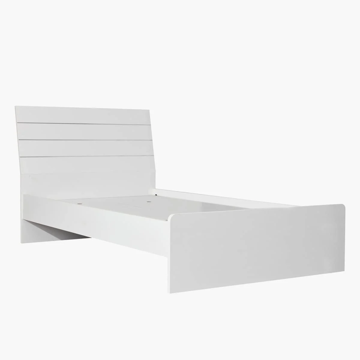 تخت خواب یک نفره هوم باکس مدل فرانکفورت، ابعاد 216.5x101x98 سانتی متر، سفید