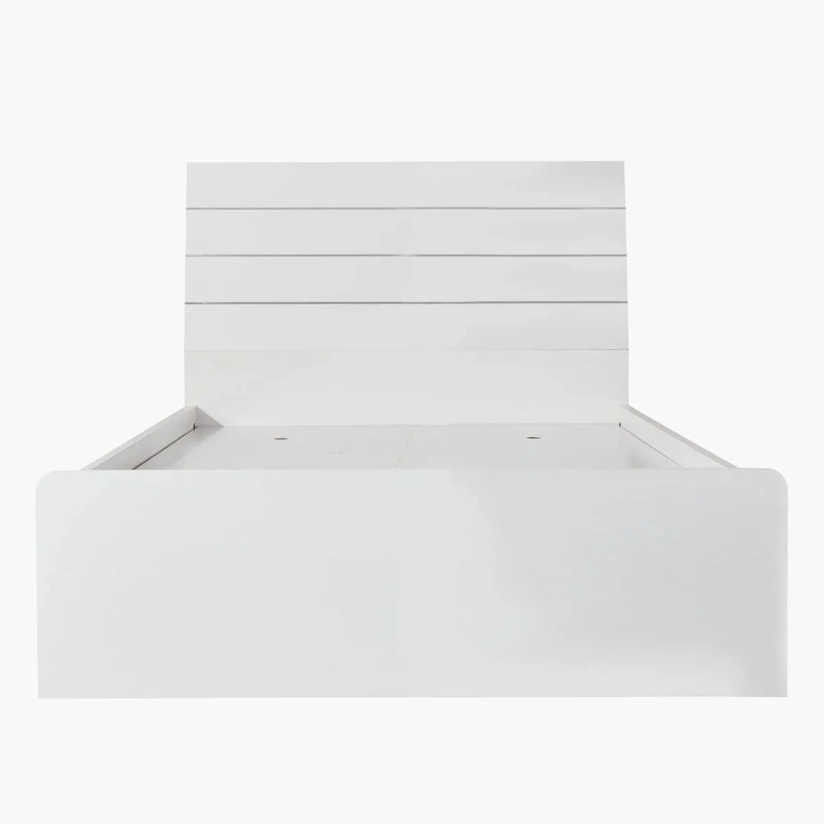 تخت خواب یک نفره هوم باکس مدل فرانکفورت، ابعاد 216.5x101x98 سانتی متر، سفید تخت خواب یک نفره هوم باکس مدل فرانکفورت، ابعاد 216.5x101x98 سانتی متر، سفید