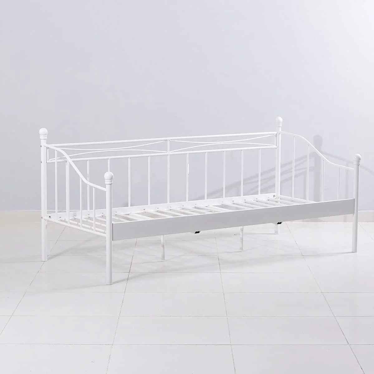 تخت خواب یک نفره وانیلی ایزابلا هوم باکس - 90x200 سانتی متر تخت خواب یک نفره وانیلی ایزابلا هوم باکس - 90x200 سانتی متر