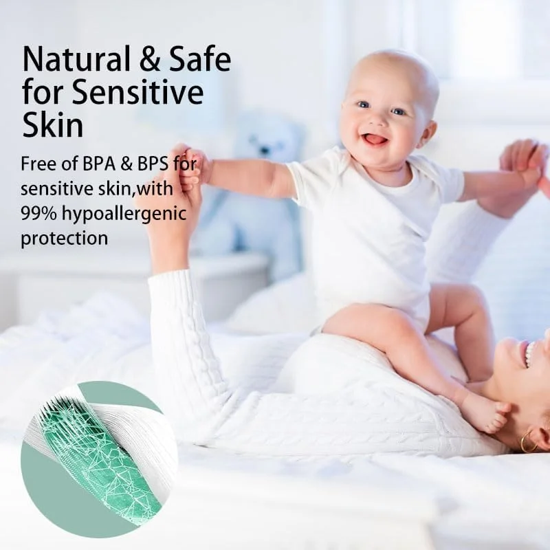 پدهای شیردهی 100 عددی، فوق العاده نازک، نرم و تنفسی، ظرفیت مکش 120 میلی لیتر، پدهای سینه قابل حمل فوق العاده جاذب و تنفسی، ضد نشت، بسته بندی جداگانه برای مادران (شکل صدف)