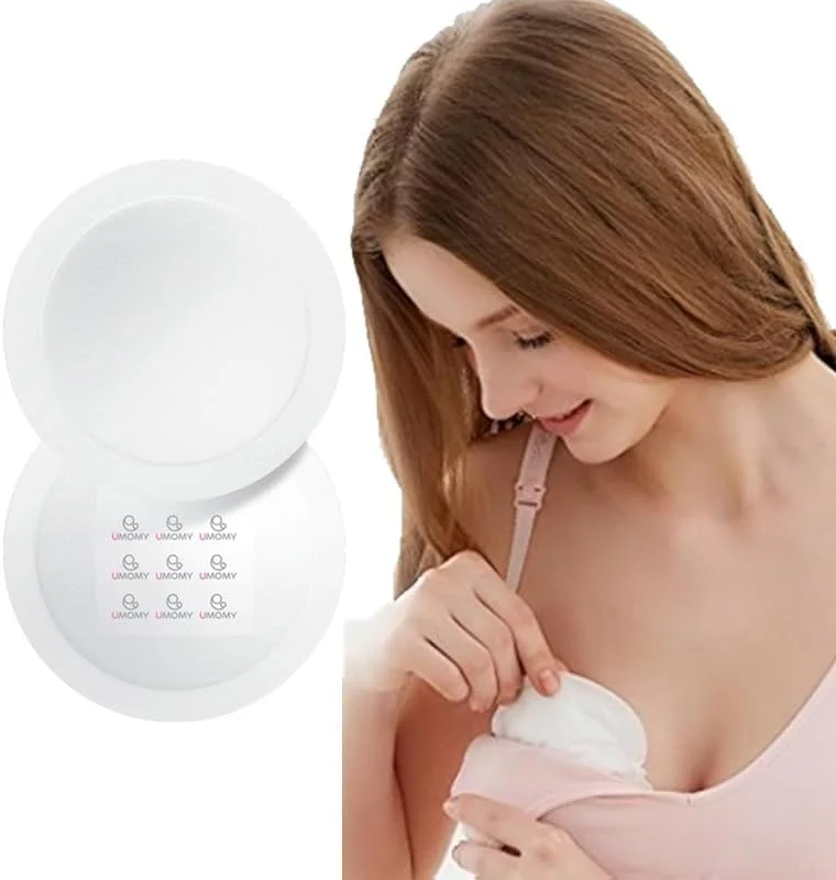 پد شیردهی ارگانیک UMOMY بسته 30 عددی - پدهای سینه قابل استفاده مجدد برای شیردهی، پدهای نوک سینه، پد شیردهی یکبار مصرف، پدهای شیردهی برای نشت، پدهای شیر مادر، پدهای سوتین