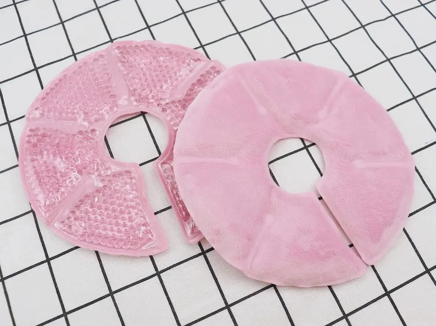 پدهای درمانی سینه SYOSI، کمپرس یخ سینه، 2 عدد پد ژلی شیردهی گرم و سرد، افزایش جریان شیر با پدهای مهره ژلی (صورتی)