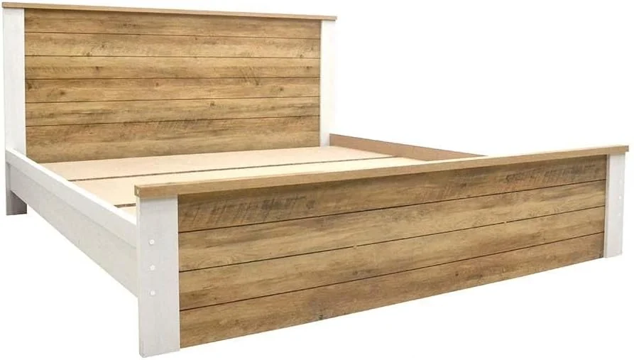 تخت خواب دو نفره کینگ دانوب هوم مدل Swann سایز 180X200 | طراحی مدرن و مقاوم | مبلمان قاب تخت خواب چوبی | تخت خواب های راحت و بی صدا | ساخت مالزی L208xW188xH103cm - بلوط تابستانی/سفید صدفی تخت خواب دو نفره کینگ دانوب هوم مدل Swann سایز 180X200 | طراحی مدرن و مقاوم | مبلمان قاب تخت خواب چوبی | تخت خواب های راحت و بی صدا | ساخت مالزی L208xW188xH103cm - بلوط تابستانی/سفید صدفی