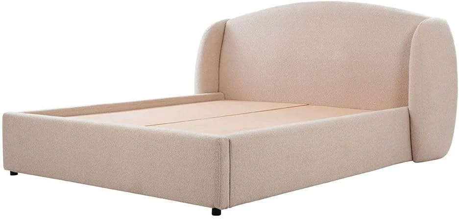 تخت خواب دو نفره کینگ 180x200 مدل Stilo Danube Home | طراحی مدرن و مستحکم، قاب تخت خواب چوبی | تخت خواب های آرام و راحت L234.5xW232.5xH120cm - عاجی تخت خواب دو نفره کینگ 180x200 مدل Stilo Danube Home | طراحی مدرن و مستحکم، قاب تخت خواب چوبی | تخت خواب های آرام و راحت L234.5xW232.5xH120cm - عاجی