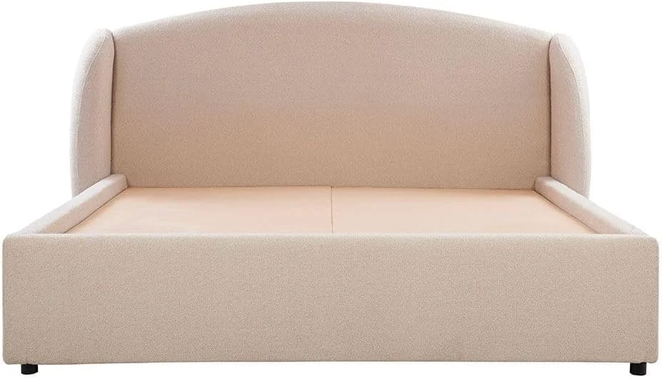 تخت خواب دو نفره کینگ 180x200 مدل Stilo Danube Home | طراحی مدرن و مستحکم، قاب تخت خواب چوبی | تخت خواب های آرام و راحت L234.5xW232.5xH120cm - عاجی تخت خواب دو نفره کینگ 180x200 مدل Stilo Danube Home | طراحی مدرن و مستحکم، قاب تخت خواب چوبی | تخت خواب های آرام و راحت L234.5xW232.5xH120cm - عاجی
