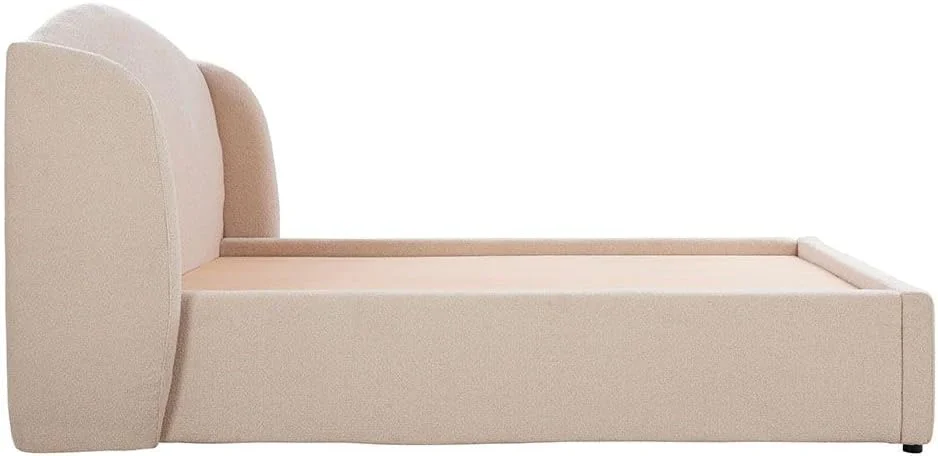 تخت خواب دو نفره کینگ 180x200 مدل Stilo Danube Home | طراحی مدرن و مستحکم، قاب تخت خواب چوبی | تخت خواب های آرام و راحت L234.5xW232.5xH120cm - عاجی تخت خواب دو نفره کینگ 180x200 مدل Stilo Danube Home | طراحی مدرن و مستحکم، قاب تخت خواب چوبی | تخت خواب های آرام و راحت L234.5xW232.5xH120cm - عاجی