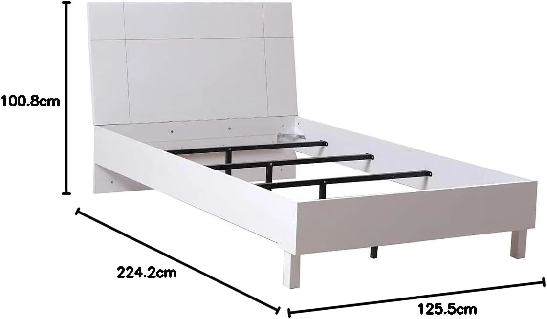 تخت خواب یک نفره 120x200 دانوب هوم مدل بروکلین | تخت خواب چوبی یک نفره با طراحی مدرن، قوی و بادوام | تخت خواب آرام و راحت | ساخت ترکیه - سفید تخت خواب یک نفره 120x200 دانوب هوم مدل بروکلین | تخت خواب چوبی یک نفره با طراحی مدرن، قوی و بادوام | تخت خواب آرام و راحت | ساخت ترکیه - سفید