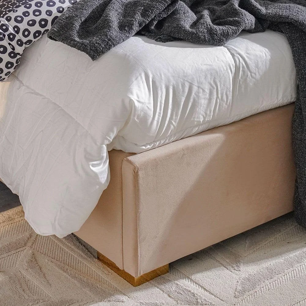 تخت خواب سوپر کینگ 200x200 مدل نیو پولیانا Danube Home | طراحی مدرن و مستحکم، مبلمان قاب تخت خواب دو نفره چوبی | تخت خواب های آرام و راحت (تشک شامل نمی شود) ابعاد L234xW213xH130cm - بژ تخت خواب سوپر کینگ 200x200 مدل نیو پولیانا Danube Home | طراحی مدرن و مستحکم، مبلمان قاب تخت خواب دو نفره چوبی | تخت خواب های آرام و راحت (تشک شامل نمی شود) ابعاد L234xW213xH130cm - بژ