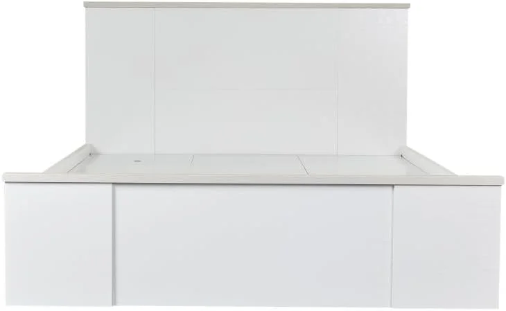 تخت خواب دو نفره 150x200 دانوب هوم مدل Thomas - سفید/بلوط روشن تخت خواب دو نفره 150x200 دانوب هوم مدل Thomas - سفید/بلوط روشن