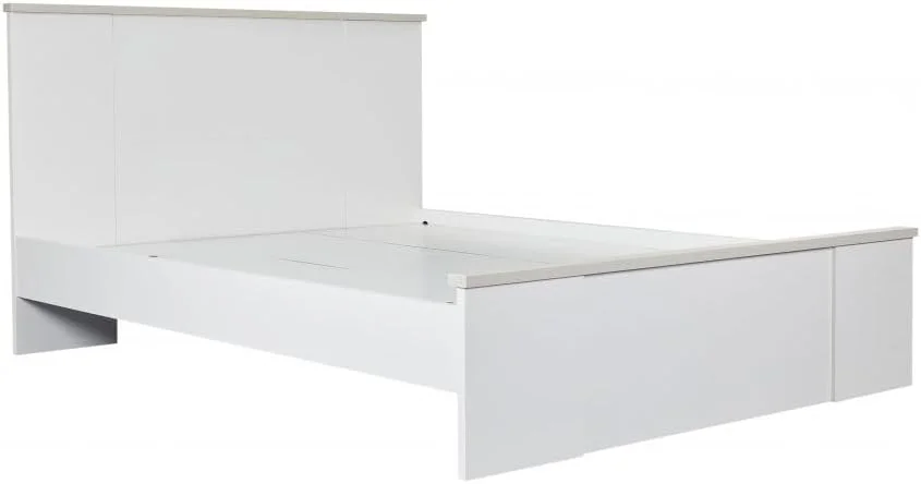 تخت خواب دو نفره 150x200 دانوب هوم مدل Thomas - سفید/بلوط روشن تخت خواب دو نفره 150x200 دانوب هوم مدل Thomas - سفید/بلوط روشن