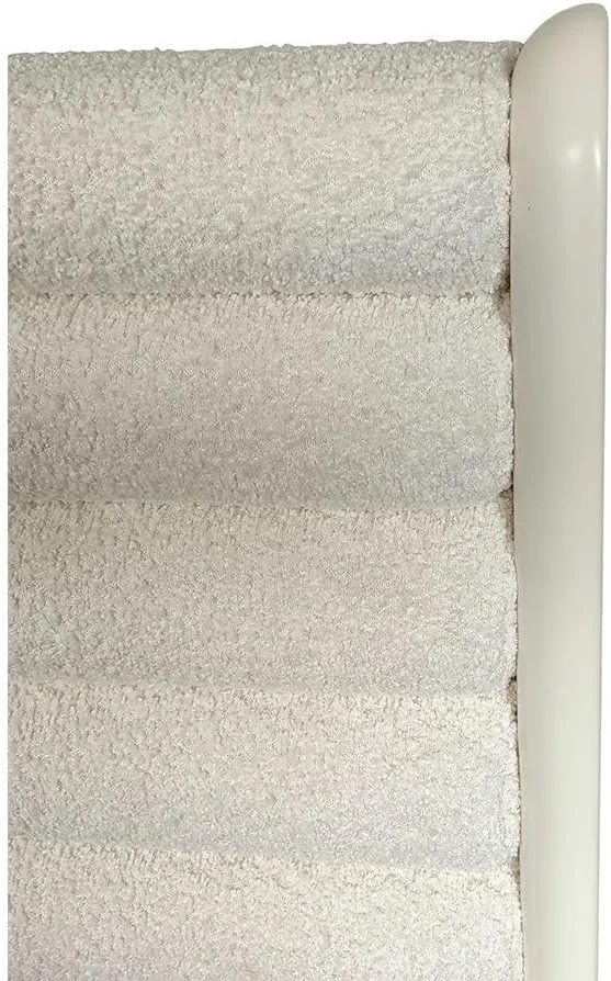 تخت خواب کینگ سایز روکش دار 180x200 دانوب هوم مدل Brita | طراحی مدرن و مقاوم، مبلمان قاب تخت خواب دو نفره چوبی | تخت خواب های آرام و راحت L203.2xW217xH120cm - سفید مایل به کرم / بژ تخت خواب کینگ سایز روکش دار 180x200 دانوب هوم مدل Brita | طراحی مدرن و مقاوم، مبلمان قاب تخت خواب دو نفره چوبی | تخت خواب های آرام و راحت L203.2xW217xH120cm - سفید مایل به کرم / بژ