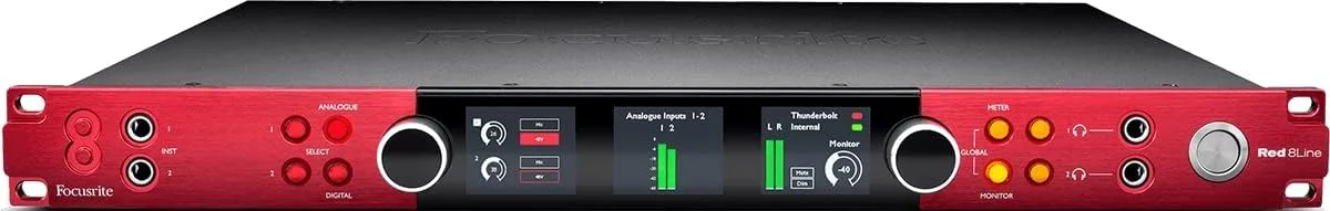 کارت صدای Focusrite Red 8Line با 58 ورودی / 64 خروجی Thunderbolt 3 به همراه پری امپ های میکروفون Red Evolution و ورودی/خروجی لاین، اتصالات DigiLink، ADAT و S/PDIF و 32x32 Dante IO کارت صدای Focusrite Red 8Line با 58 ورودی / 64 خروجی Thunderbolt 3 به همراه پری امپ های میکروفون Red Evolution و ورودی/خروجی لاین، اتصالات DigiLink، ADAT و S/PDIF و 32x32 Dante IO