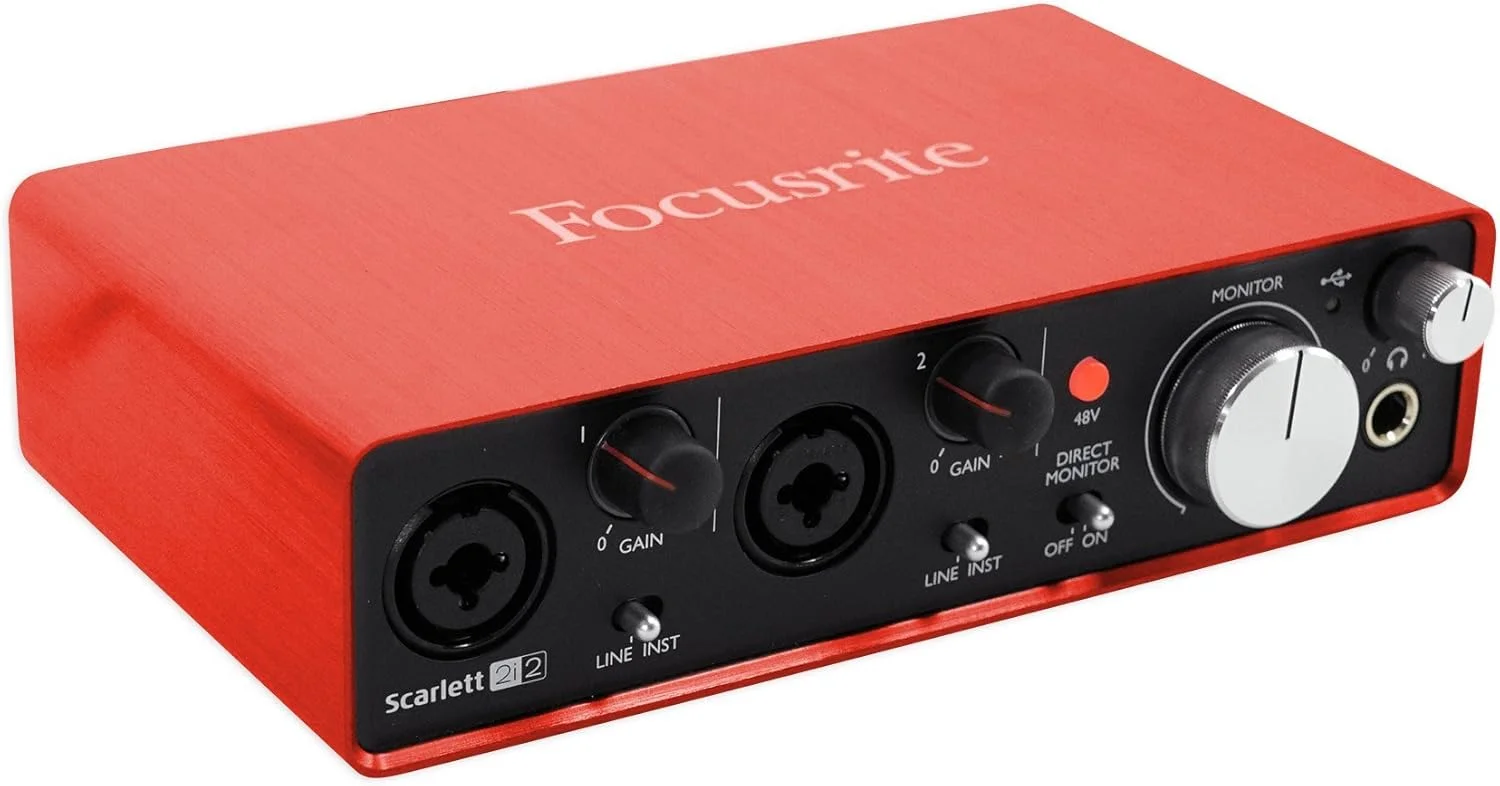پکیج استودیویی کارت صدا Focusrite Scarlett 2i2 Studio (نسل دوم) USB به همراه نرم افزار Pro Tools | First پکیج استودیویی کارت صدا Focusrite Scarlett 2i2 Studio (نسل دوم) USB به همراه نرم افزار Pro Tools | First