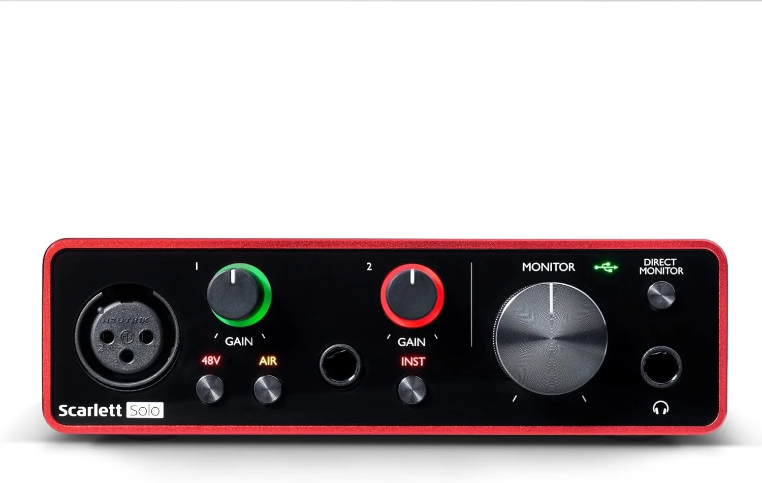 باندل کارت صدای USB Focusrite Scarlett Solo نسل سوم به همراه هدفون مانیتورینگ استودیویی پشت بسته و کابل XLR 25 فوتی (3 قطعه) باندل کارت صدای USB Focusrite Scarlett Solo نسل سوم به همراه هدفون مانیتورینگ استودیویی پشت بسته و کابل XLR 25 فوتی (3 قطعه)