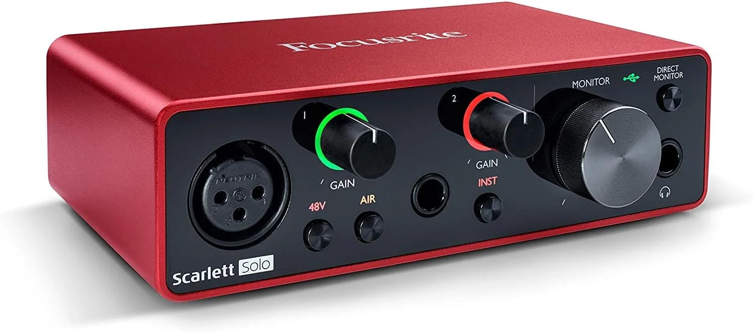 کارت صدای USB استودیویی Focusrite Scarlett Solo (نسل سوم) به همراه بسته نرم افزاری Waves Musicians 2 Plugins کارت صدای USB استودیویی Focusrite Scarlett Solo (نسل سوم) به همراه بسته نرم افزاری Waves Musicians 2 Plugins